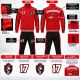 Dres Sportowy Personalizowany Creta czarno-czerwony